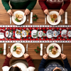 Custom Snowman Table Runner - Personalized Christmas Birthday Gifts For Mom, Dad, Brother, Sister - Christmas Together Feels Right