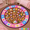 Custom Quilted Round Mat - Personalized Christmas Birthday Gifts For Kids - Merry Squishy Moments