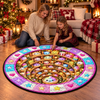 Custom Quilted Round Mat - Personalized Christmas Birthday Gifts For Kids - Merry Squishy Moments
