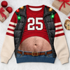 Custom Funny Ugly Sweatshirt - Personalized Christmas Birthday Gifts For Husband, Son, Grandson, Brother, Grandpa, Dad, Yourself - Shining Bright All Season Long