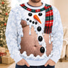 Custom Funny Ugly Sweatshirt - Personalized Christmas Birthday Gifts For Husband, Son, Grandson, Brother, Grandpa, Dad, Yourself - Too Hot For Winter Snow