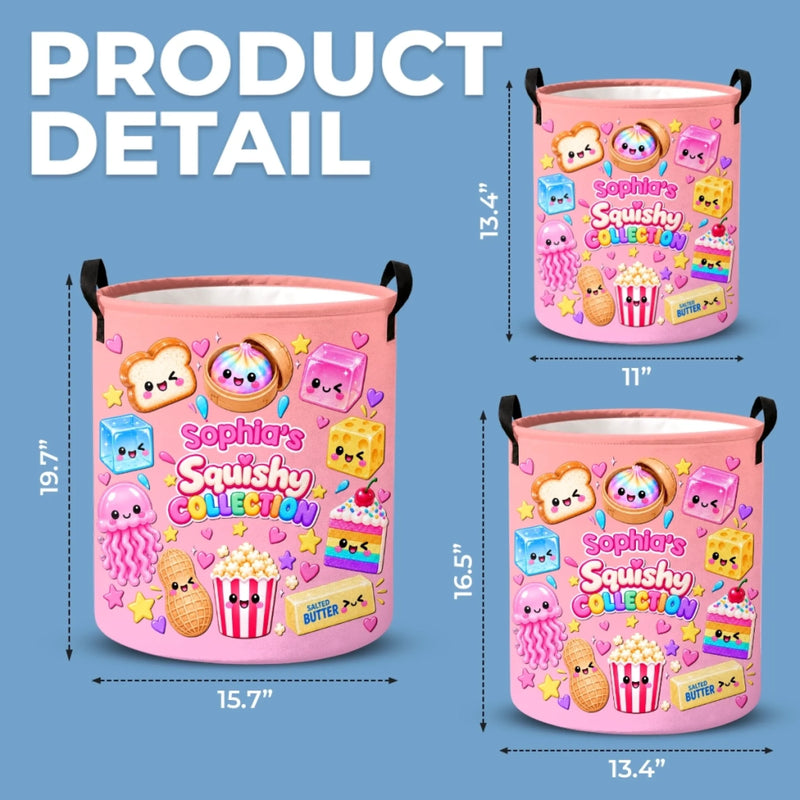 Custom Squishy Laundry Basket - Personalized Birthday Gifts For Kids - A World Of Tiny Joys