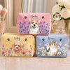 Custom Photo Seersucker Makeup Bag - Personalized Birthday Gifts For Wife, Daughter, Besties, Sisters, Granddaughter, Grandma, Mom, Yourself, Dog Cat Lovers - Life Blooms With You