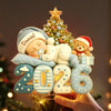Custom LED Tree Topper - Personalized Christmas Baby Shower, Gender Reveal Gifts For New Moms, New Dads, New Parents - Tiny Christmas Wonder