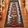 Custom Runner Rug - Personalized Christmas Birthday Gifts For Grandma, Grandpa - Riding Home For Christmas