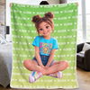 Custom Photo Blanket - Personalized Birthday Gifts 
For Kids - Wrapped In Endless Pure Love