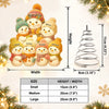 Custom Snowman LED Tree Topper - Personalized Christmas Birthday Gifts For Mom, Grandma - Snow Much Grandkid Love
