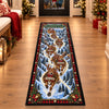 Custom Reindeer Runner Rug - Personalized Christmas Birthday Gifts For Grandma, Grandpa - Homebound For The Holidays