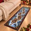 Custom Reindeer Runner Rug - Personalized Christmas Birthday Gifts For Grandma, Grandpa - Homebound For The Holidays