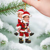 Custom Photo Acrylic Ornament - Personalized Anniversary Christmas Wedding Gifts For Husband And Wife, Him And Her - Double The Festive Fun