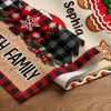 Custom Table Runner - Personalized Christmas Birthday Gifts For Mom, Dad, Brother, Sister - Christmas Feels Better Together