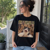 Custom Photo Funny Cat Selfie Comfort T-Shirt - Personalized Birthday Gifts For Dog Cat Lovers, Dog Dad And Mom, Cat Owners - Pawsitively Hilarious Fur Therapy