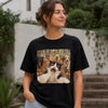 Custom Photo Funny Cat Selfie Comfort T-Shirt - Personalized Birthday Gifts For Dog Cat Lovers, Dog Dad And Mom, Cat Owners - Pawsitively Hilarious Fur Therapy