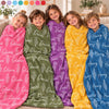Custom Blanket - Personalized Birthday Gifts For Mom, Dad, Brother, Sister - Warm Hugs, Sweet Dreams
