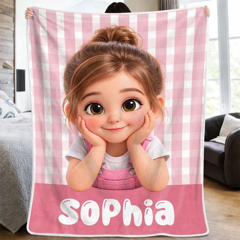 Custom Photo Blanket - Personalized Birthday Gifts 
For Kids - Sparkle Bright With Pure Joy