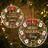 Custom Mahjong Acrylic Ornament - Personalized Christmas Birthday Gifts For Mahjong Players, Mom, Dad, Brother, Sister - Merry Game Vibes All Season