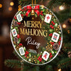 Custom Mahjong Acrylic Ornament - Personalized Christmas Birthday Gifts For Mahjong Players, Mom, Dad, Brother, Sister - Merry Game Vibes All Season