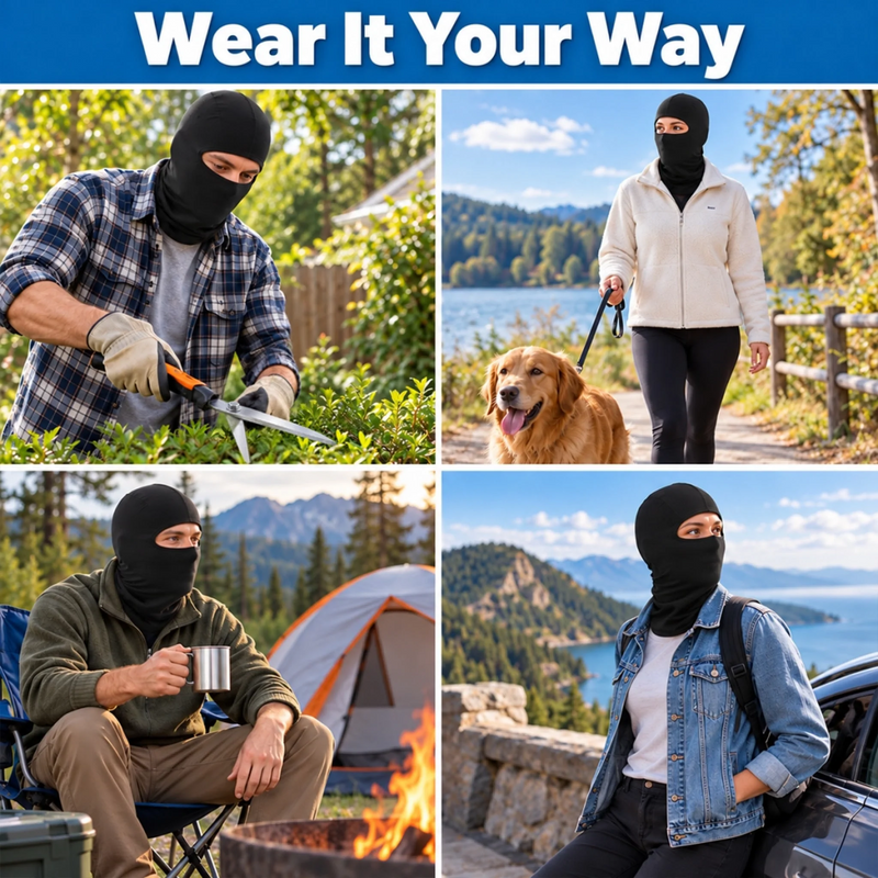 Custom Funny Ski Mask - Personalized Birthday Gifts For Ski Lovers - Snow Is My Happy Place
