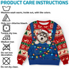 Custom Photo Ugly Sweatshirt - Personalized Christmas Birthday Gifts For Dog Cat Lovers, Dog Dad And Mom, Cat Owners - Keeping Christmas Extra Fluffy