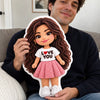 Custom Photo Shaped Pillow - Personalized Anniversary Wedding Gifts For Husband And Wife, Him And Her - Forever Us