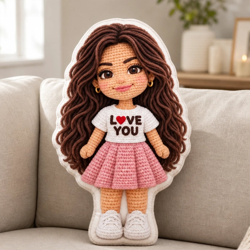 Custom Photo Shaped Pillow - Personalized Anniversary Wedding Gifts For Husband And Wife, Him And Her - Forever Us