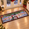 Custom Snowman Runner Rug - Personalized Christmas Birthday Gifts For Grandma, Grandpa - Our Christmas Crew