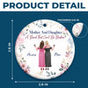 Custom Mother Daughter Christmas Gifts - Personalized Ceramic Ornament