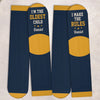 Custom Crew Socks - Personalized Birthday Gifts For Mom, Dad, Brother, Sister - Warm Feet Happy Heart