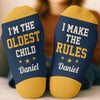 Custom Crew Socks - Personalized Birthday Gifts For Mom, Dad, Brother, Sister - Warm Feet Happy Heart