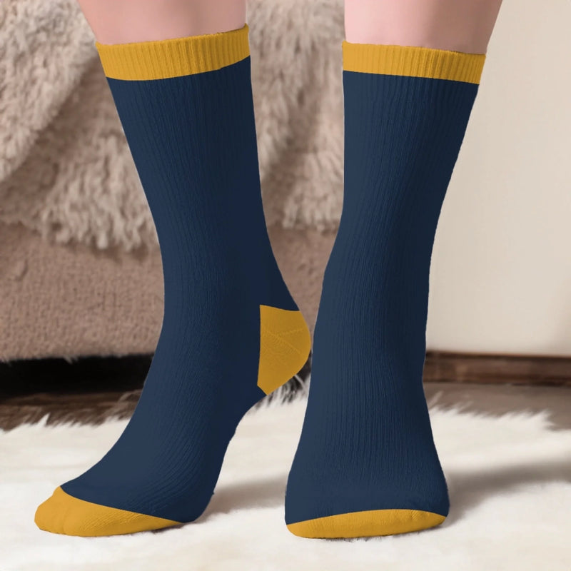 Custom Crew Socks - Personalized Birthday Gifts For Mom, Dad, Brother, Sister - Warm Feet Happy Heart