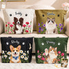 Custom Photo Pet Portrait Gifts for Pet Lovers - Personalized Corduroy Tote Bag