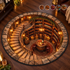Wine Cellar Fantasy Decor for Wine Lovers - Quilted Round Mat