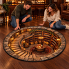 Wine Cellar Fantasy Decor for Wine Lovers - Quilted Round Mat