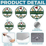 Custom Golf 19th Hole Decor - Personalized Custom Shaped Metal Sign
