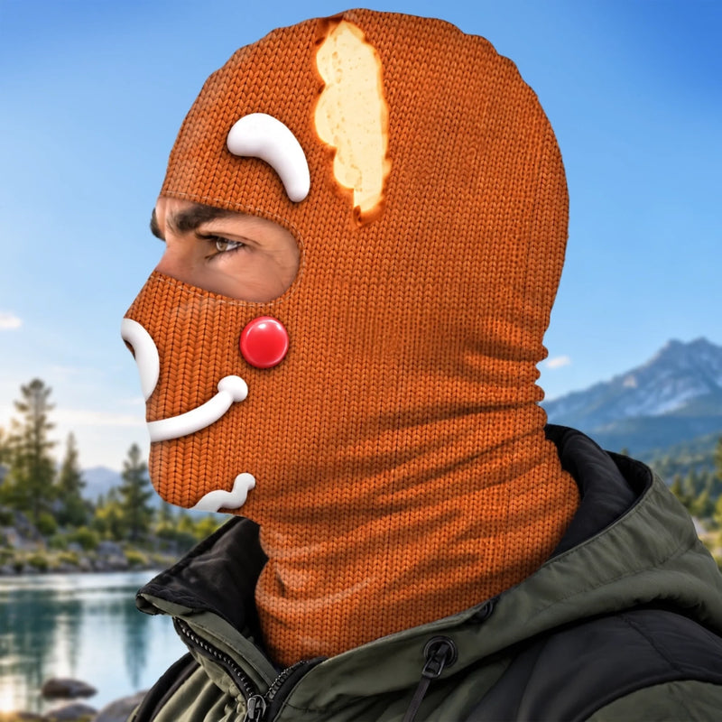 Custom Gingerbread Ski Gifts - Personalized Ski Mask