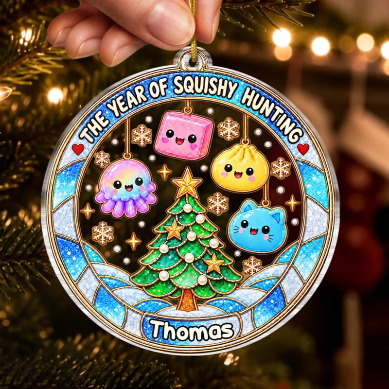 Custom The Year Of Squishy Hunting Christmas Decor - Personalized Ornament