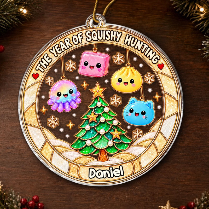 Custom The Year Of Squishy Hunting Christmas Decor - Personalized Ornament