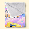 Custom Name Squishy Rainbow Gifts for Kids - Personalized Blanket