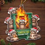 Custom Dumpster Fire Response Team Christmas Gifts For Coworker - Personalized Acrylic Ornament