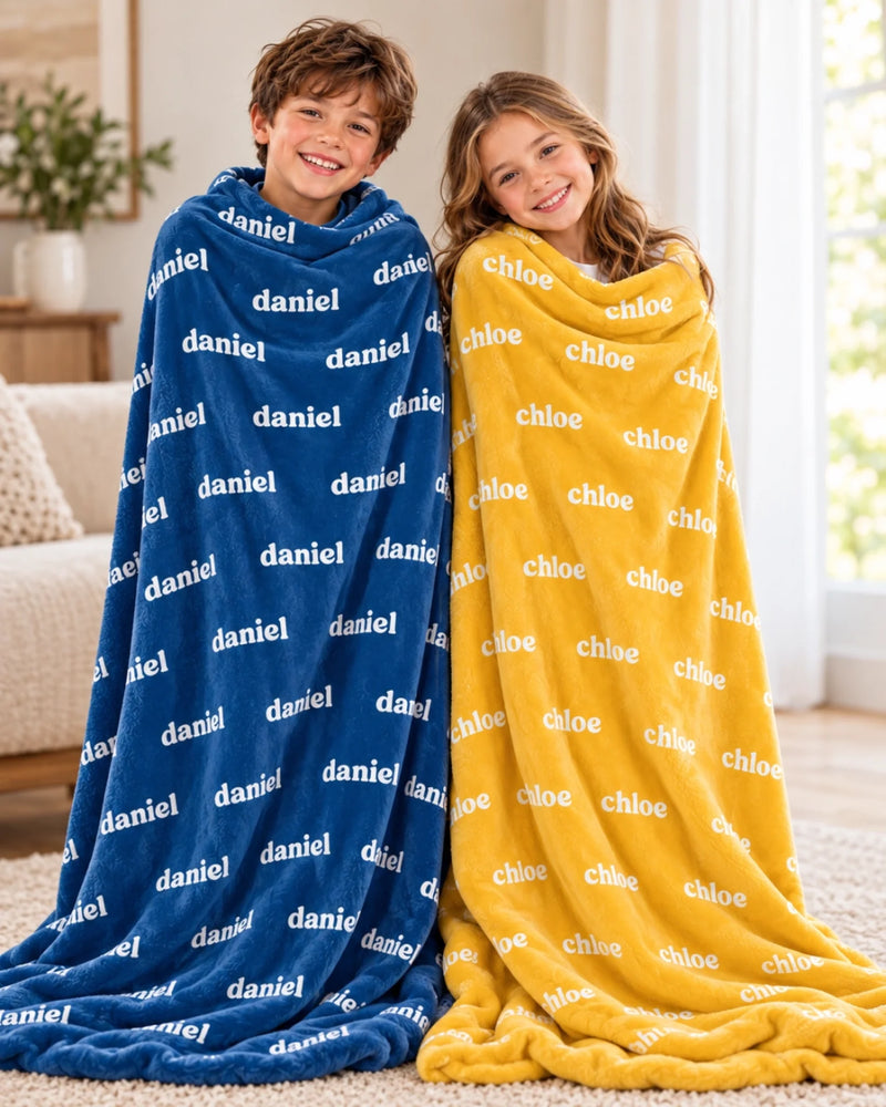 Custom Name Kids Gifts - Personalized Blanket