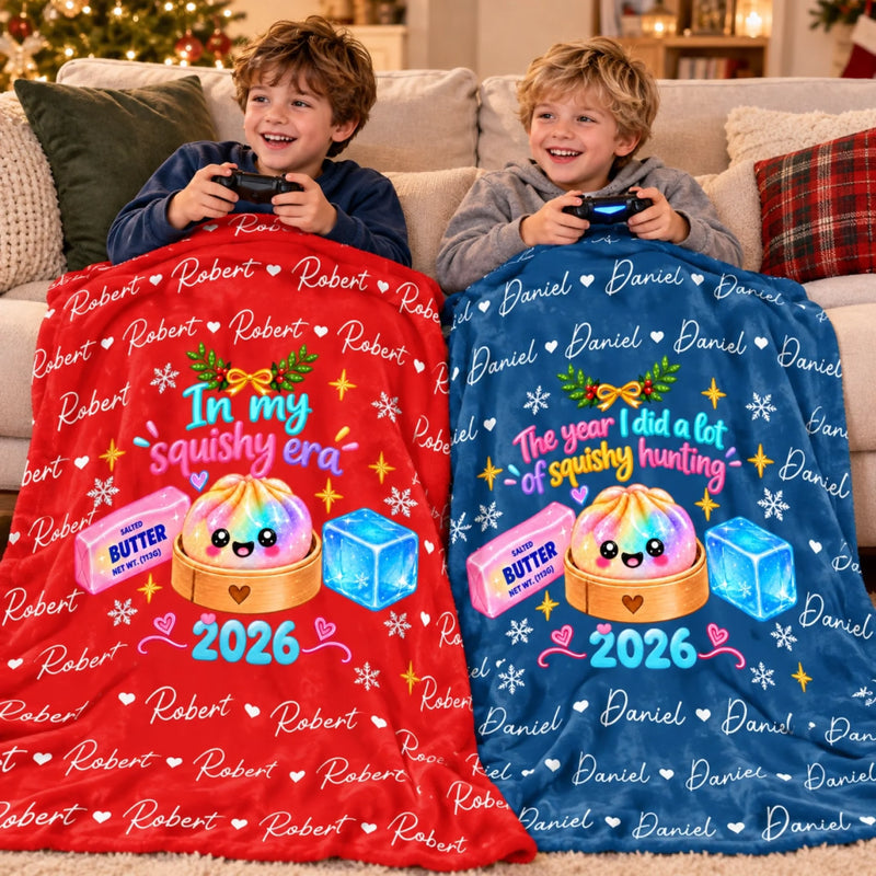Custom Dumpling Squishy Hunting Gifts For Kids - Personalized Blanket