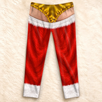 Custom Santa Style Christmas Pajama Pants - Personalized Men's Pajama Pants