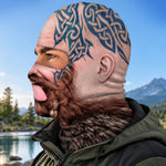 Custom Viking Beard Skiing Gifts - Personalized Ski Mask