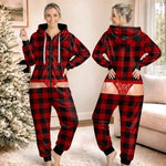 Custom Funny Christmas Buffalo Plaid Gifts - Personalized Adult Onesie
