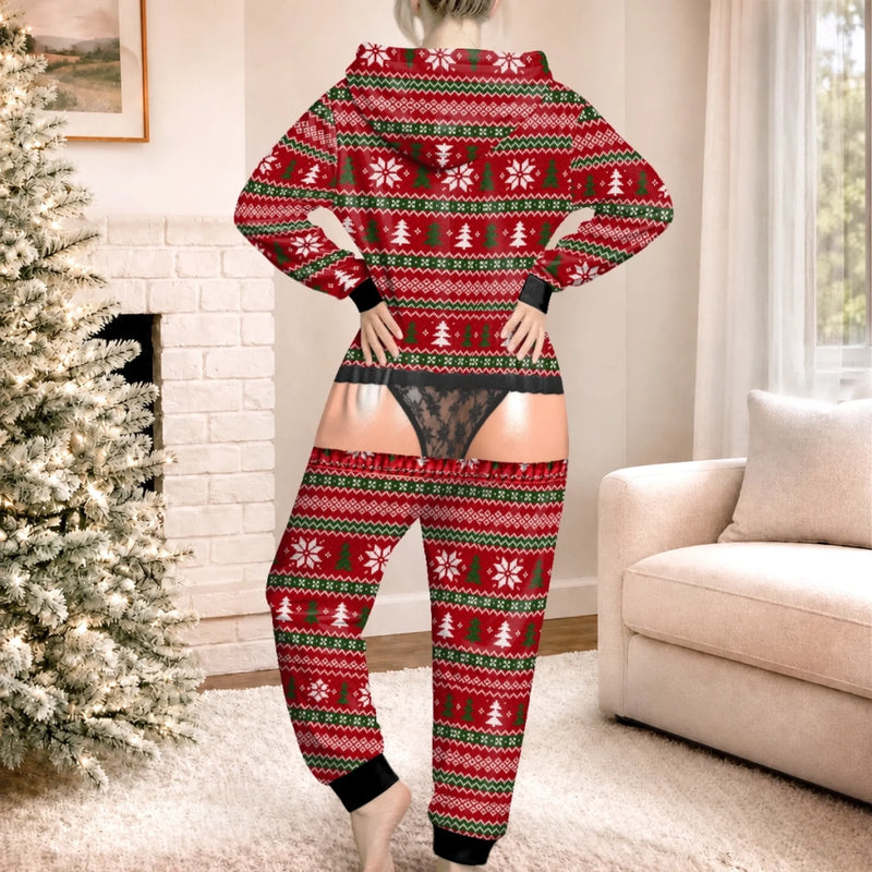 Custom Funny Christmas Outfit Gifts - Personalized Adult Onesie