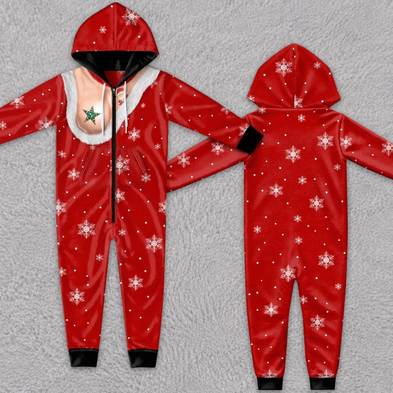 Custom Funny Christmas Snowflake Gifts - Personalized Adult Onesie