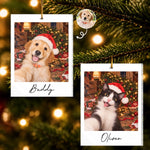 Custom Funny Pet Selfie Photo Christmas Gifts For Dog Cat Lovers - Personalized Acrylic Ornament