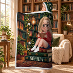 Custom Do Not Disturb I'm Reading Gifts For Book Lovers, Bookworms, Readers - Personalized Snuggle Blanket