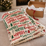 Custom Name Christmas Gifts - Personalized Blanket