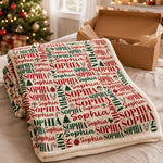Custom Name Christmas Gifts - Personalized Blanket